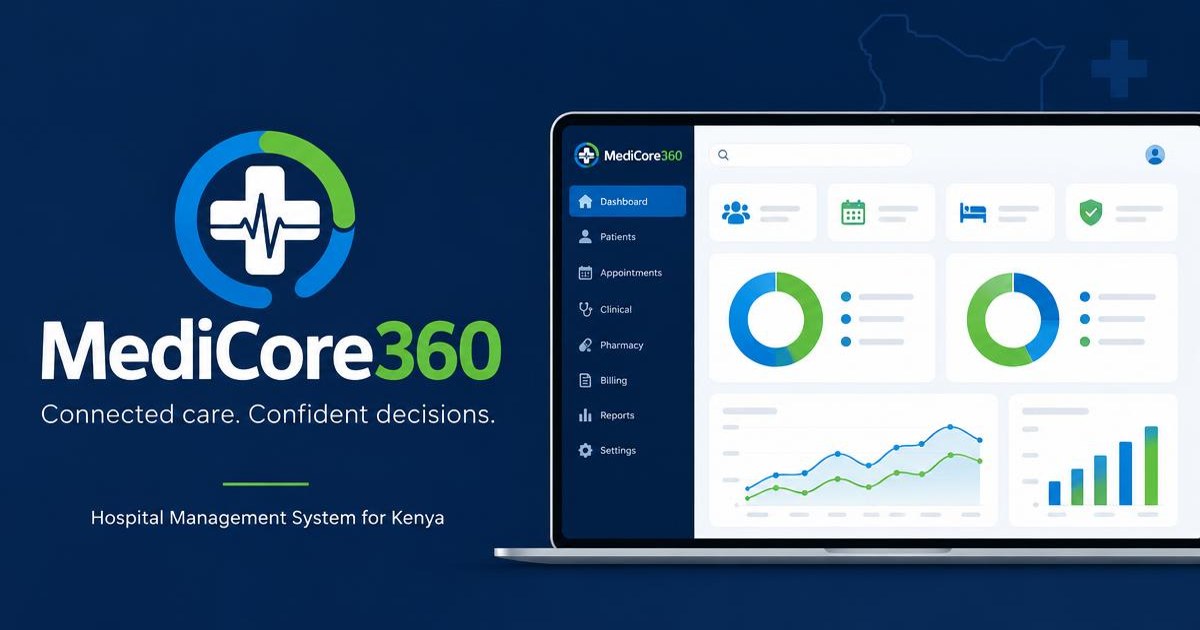 MediCore360 — Connected care. Confident decisions. Hospital Management System for Kenya.